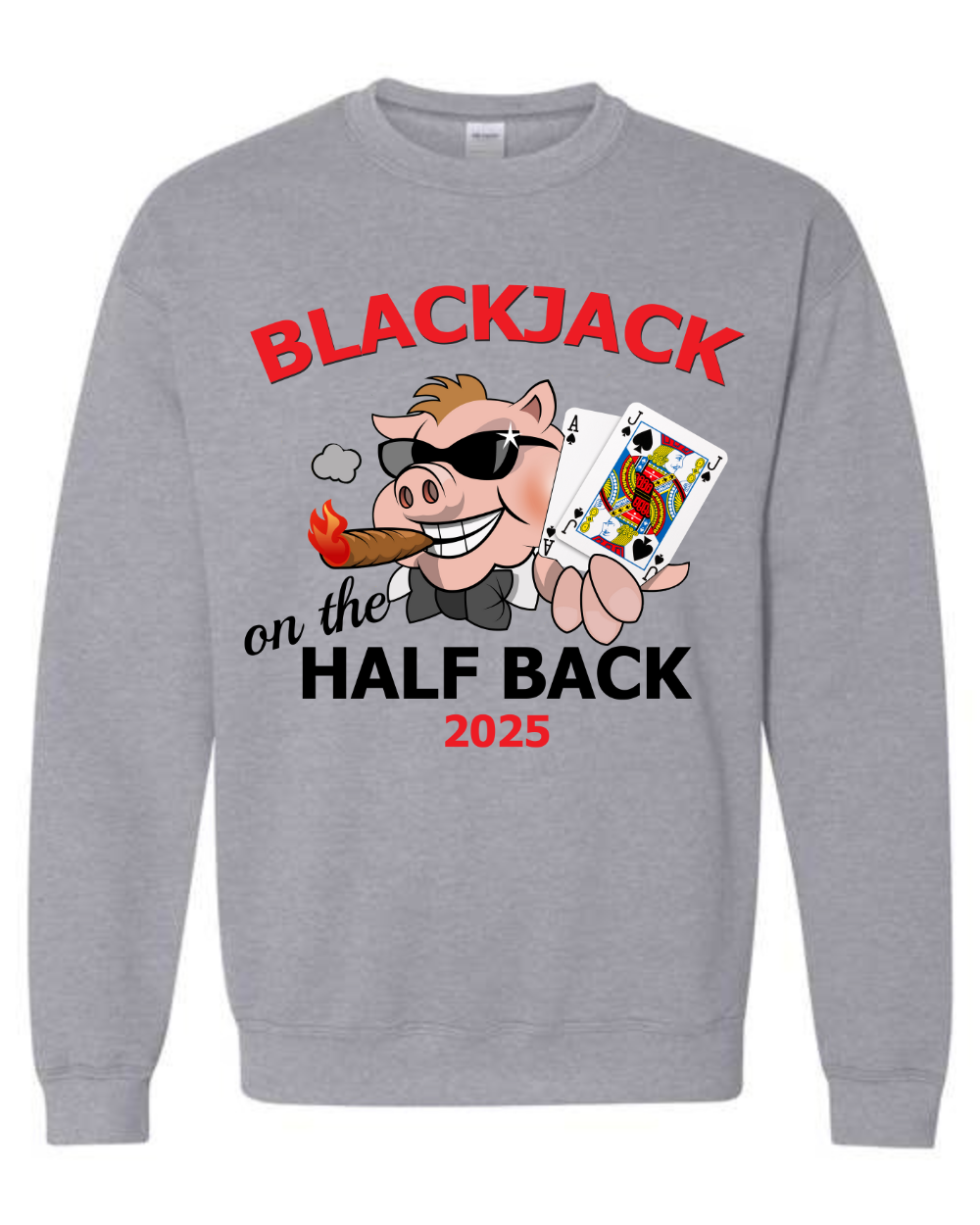 Half Back 2025 Crew Neck- Front Design Only