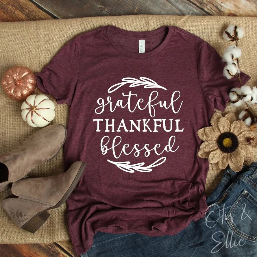 Grateful Thankful Blessed