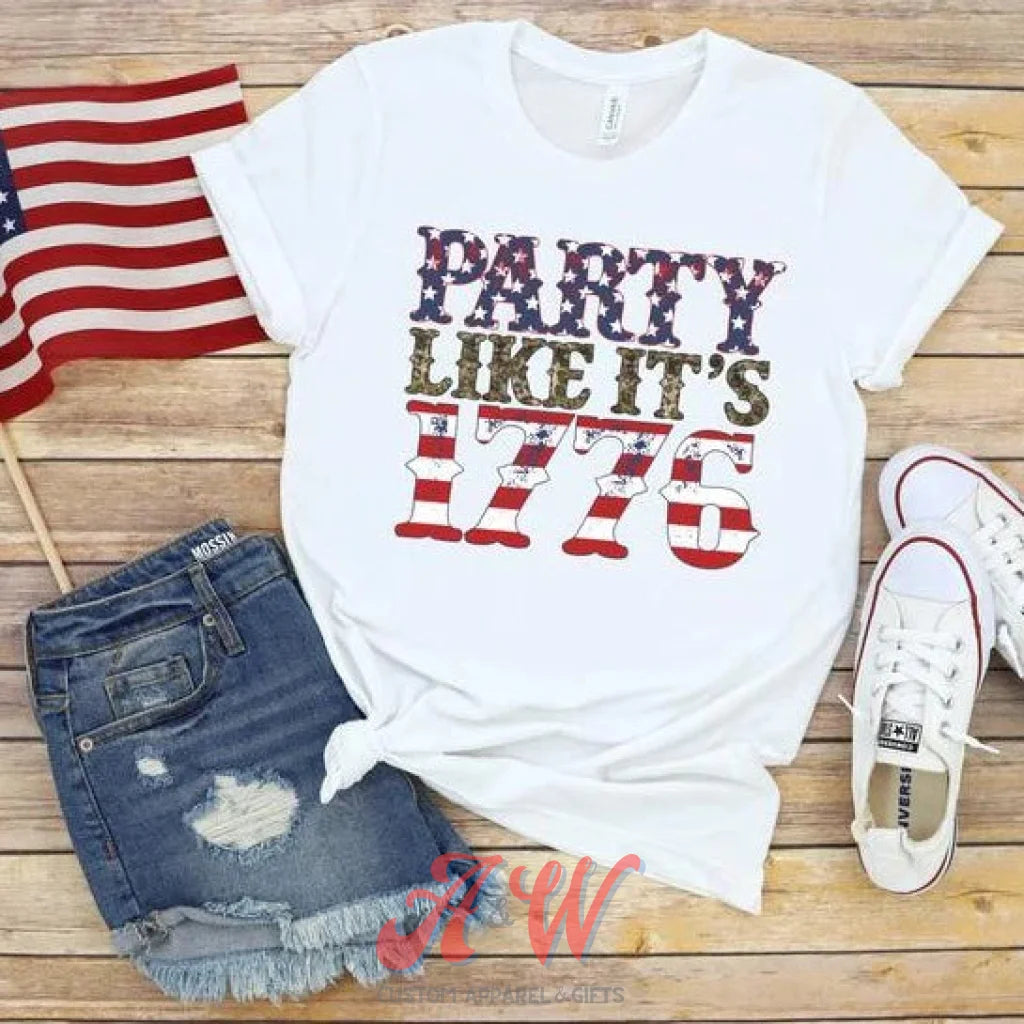 Party Like Its 1776 Custom Graphic Tee