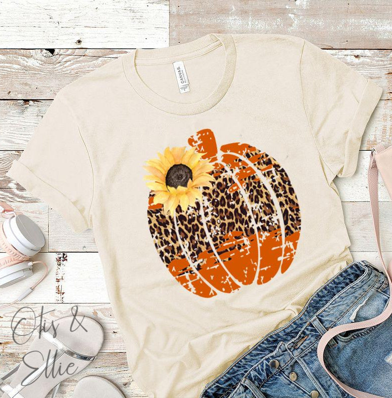 Sunflower & Leopard Pumpkin