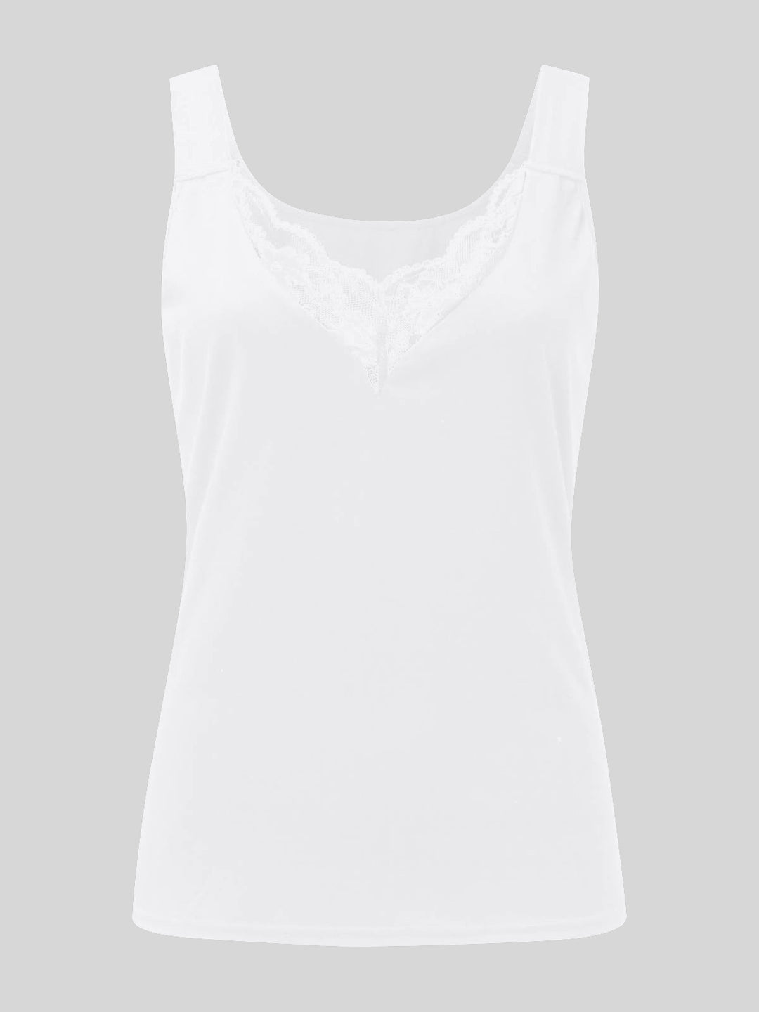 Lace Detail Sweetheart Neck Tank