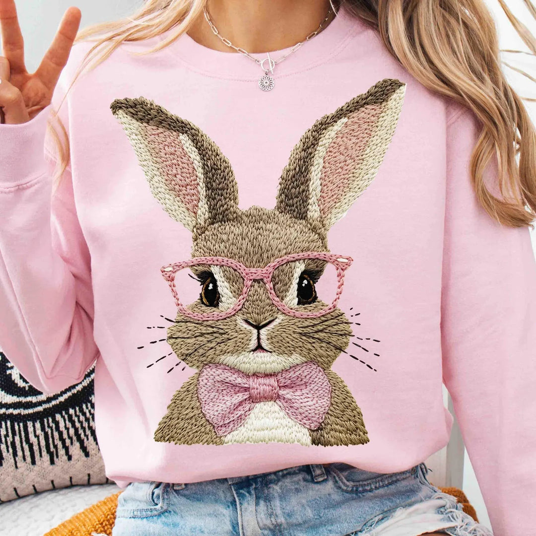 One Smart Bunny Graphic Tee and Sweatshirt