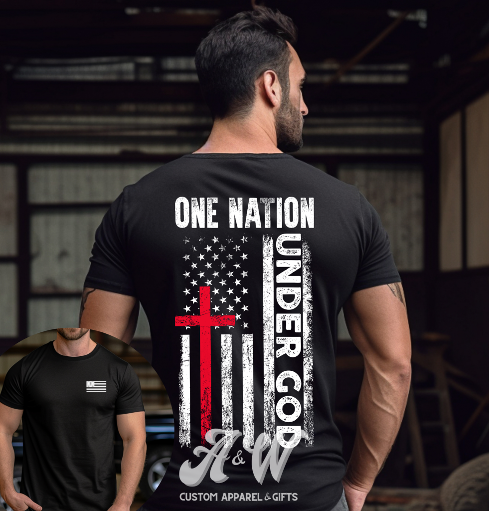 One Nation Under God Custom Graphic Tee