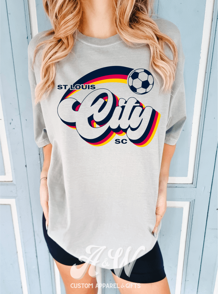 Retro St. Louis City Sc Custom Graphic Tee