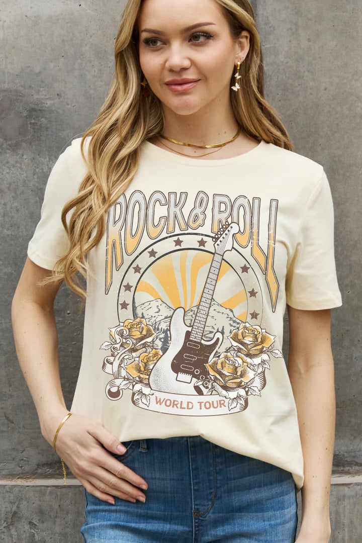 ROCK & ROLL WORLD TOUR Graphic Cotton Tee