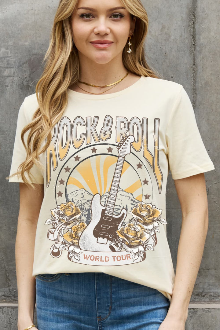 ROCK & ROLL WORLD TOUR Graphic Cotton Tee