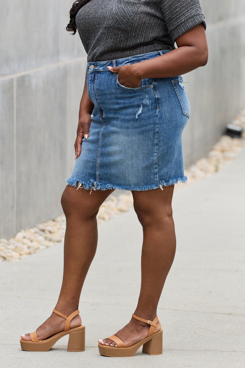 Amelia Denim Mini Skirt