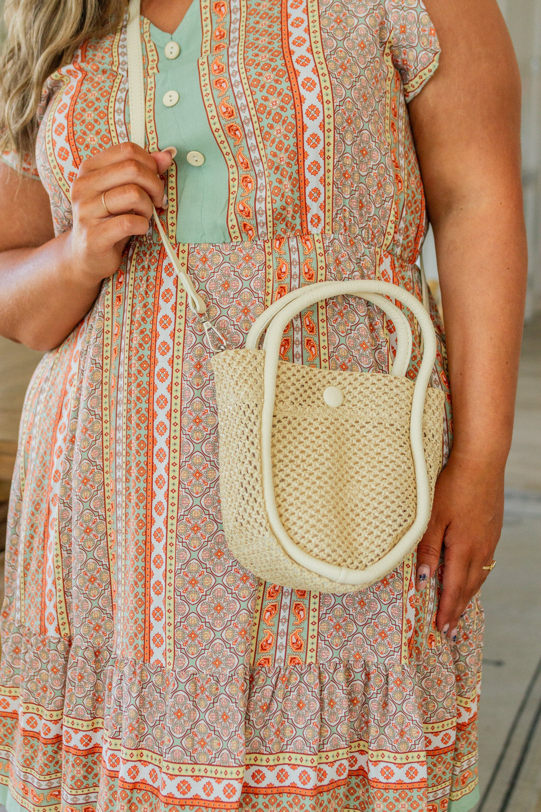 Lead the Way Woven Bucket Bag