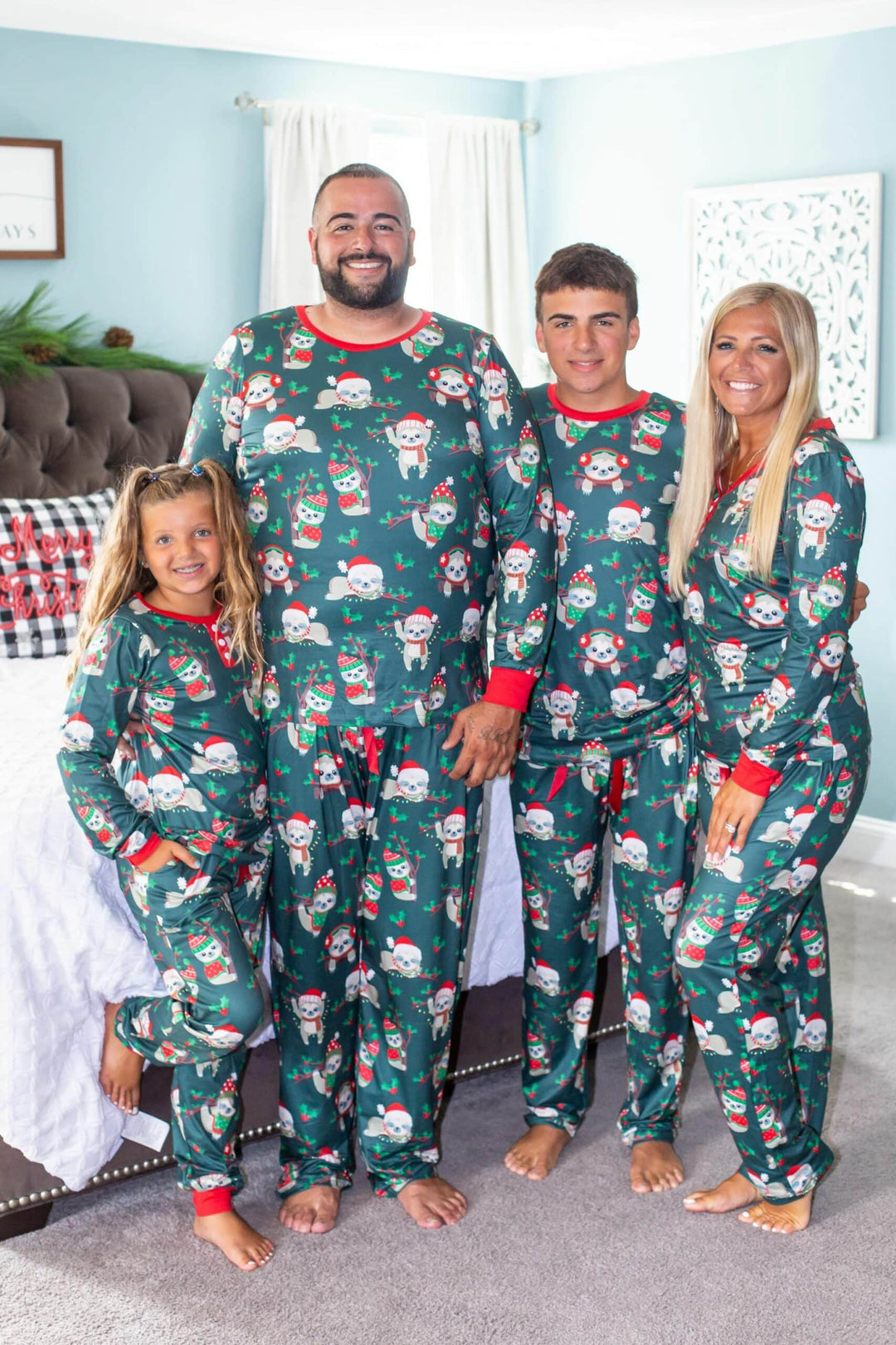 Matching Christmas Pajama Sloth