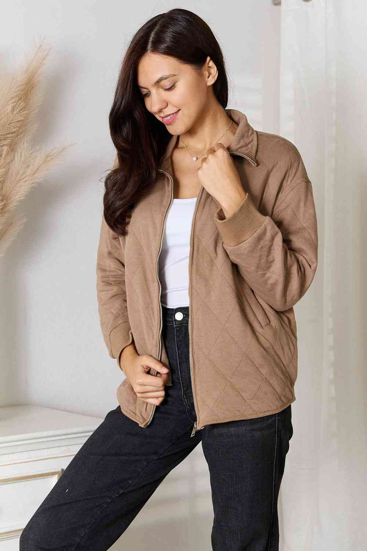 Zip-Up Jacket with Pockets