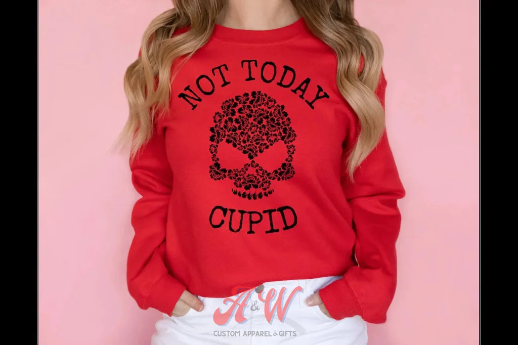 Not Today Cupid Custom Graphic Tee